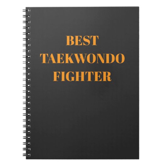 Beste taekwondo vechter notitieboek (Voorkant)