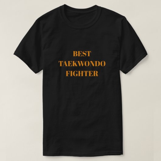 Beste taekwondostrijder t-shirt (Design voorkant)