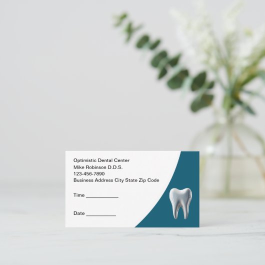 Beste Tandarts Budget Afspraakkaarten Afsprakenkaartje (Staand voorkant)