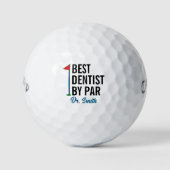 Beste Tandarts door Par Gepersonaliseerde Gift Golfballen (Voorkant)