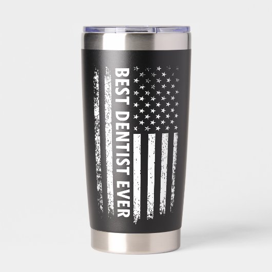 Beste Tandarts Ooit Cadeau Grappige Tandarts Waard Geïsoleerde Drinkbeker (Voorkant)