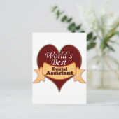 Beste tandarts ter wereld briefkaart (Staand voorkant)