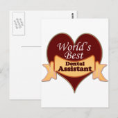 Beste tandarts ter wereld briefkaart (Voorkant / Achterkant)