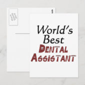 Beste tandarts ter wereld briefkaart (Voorkant / Achterkant)