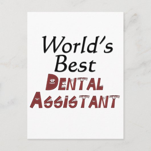 Beste tandarts ter wereld briefkaart (Voorkant)