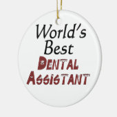 Beste tandarts ter wereld keramisch ornament (Links)