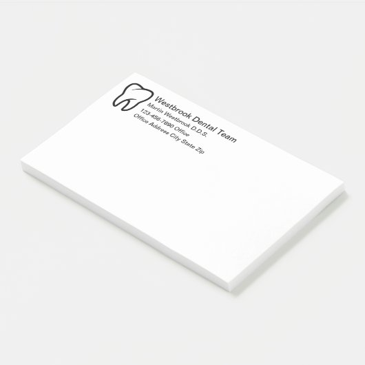 Beste Tandarts Thema Kantoor Post-Its Post-it® Notes (Schuin)