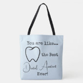 Beste tandassistent ooit tote bag (Voorkant)