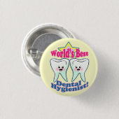 Beste tandheelkundige apotheker ronde button 3,2 cm (Voorkant /achterkant)
