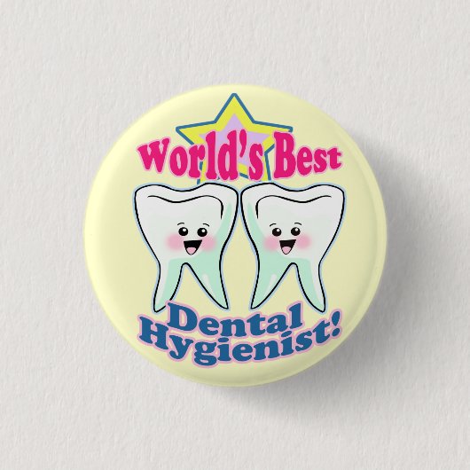 Beste tandheelkundige apotheker ronde button 3,2 cm (Voorkant)