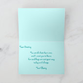 Beste Tante Daisy Floral Kaart (Binnen)