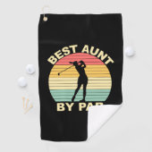 Beste tante door Par - Golfen Golfhanddoek (Insitu)