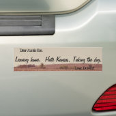 Beste tante Em Bumpersticker (Op auto)