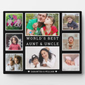 Beste tante en oom 8 foto's zwart-wit fotoplaat (Voorkant)