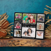 Beste tante en oom 8 foto's zwart-wit fotoplaat (Zijkant)