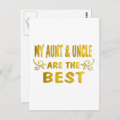 Beste tante en oom briefkaart (Voorkant / Achterkant)