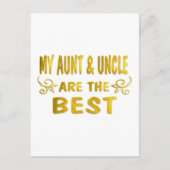 Beste tante en oom briefkaart (Voorkant)