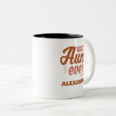 Beste tante Eve Tweekleurige Koffiemok (Voorkant rechts)