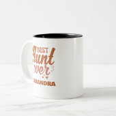 Beste tante Eve Tweekleurige Koffiemok (Voorkant links)