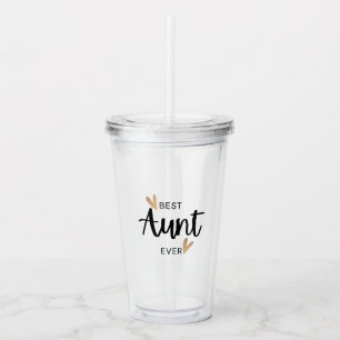 Beste tante Ever Acryl Drinkbeker