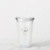 Beste tante Ever Acryl Drinkbeker (Achterkant)