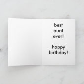 Beste tante Ever Kaart (Binnen)