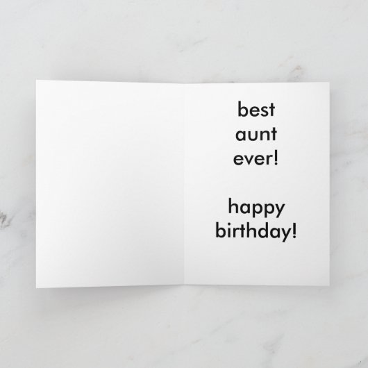 Beste tante Ever Kaart (Binnen)