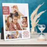 Beste tante Ever | Moderne fotocollage Plaque Fotoplaat<br><div class="desc">"Bedankt dat je van me houdt als je eigen." Upload uw eigen foto's en schrijf een douanebericht. Pas je tante of tante aan om een unieke gave te creëer. Een perfecte manier om haar te shows hoe geweldig ze elke dag is. Alle kleuren en tekst kunnen worden gepersonaliseerd. Voeg uw...</div>