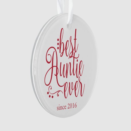 Beste tante Ever Ornament (voorkant)