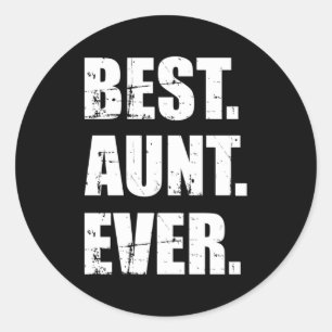 Beste tante Ever Ronde Sticker