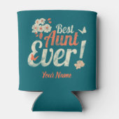 Beste tante Ever  tante Birthday Godmoeder Blikjeskoeler (Achterkant)