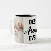 Beste tante Ever Tweekleurige Koffiemok (Voorkant links)