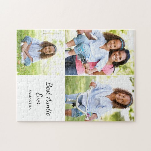 Beste tante fotocollage naam legpuzzel (Horizontaal)