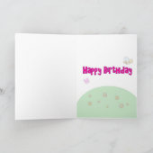 Beste Tante Happy Birthday Garden Wenskaart Kaart (Binnen)