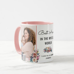 Beste tante in de Galaxy Chic Tante Cadeau Foto Mok