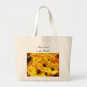 Beste tante in de wereld! tas Tulpen Bloemen