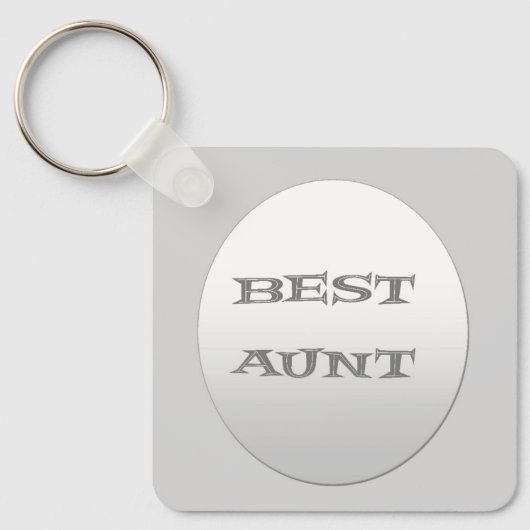 Beste tante Key Ring Sleutelhanger (Voorkant)