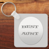 Beste tante Key Ring Sleutelhanger (Voorkant)
