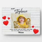 Beste tante nichtje neefje Moederdag zuster foto Fotoplaat (voorkant)