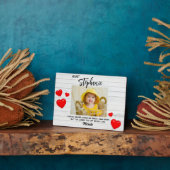 Beste tante nichtje neefje Moederdag zuster foto Fotoplaat (Zijkant)