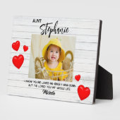 Beste tante nichtje neefje Moederdag zuster foto Fotoplaat (Zijkant)