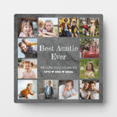 Beste tante ooit 12 foto collage fotoplaat (Voorkant)