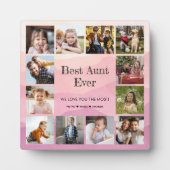 Beste tante ooit 12 fotocollage fotoplaat (Voorkant)
