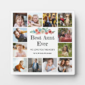 Beste tante ooit 12 fotocollage fotoplaat (Voorkant)