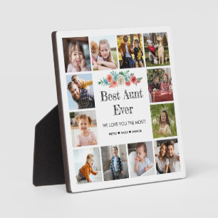 Beste tante ooit 12 fotocollage fotoplaat