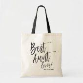 Beste tante ooit 2  | Aangepaste bruiloft in Scrip Tote Bag (Voorkant)