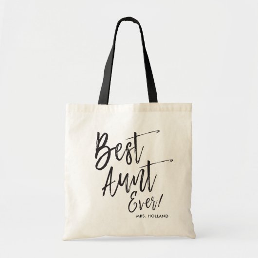 Beste tante ooit 2  | Aangepaste bruiloft in Scrip Tote Bag (Voorkant)
