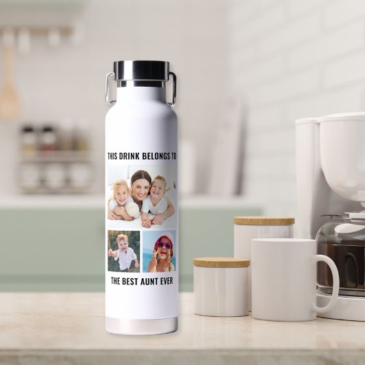 Beste tante ooit 3 foto waterfles