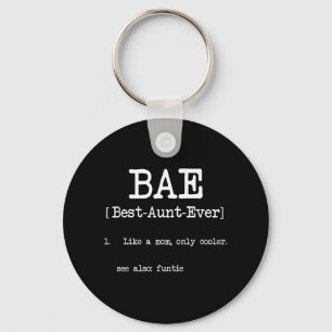 Beste tante ooit BAE Cool Auntie Giften Sleutelhanger