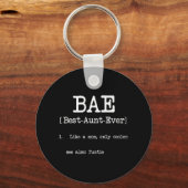 Beste tante ooit BAE Cool Auntie Giften Sleutelhanger (Voorkant)